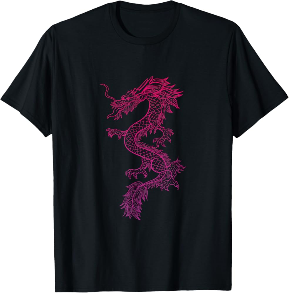 Amazon.com: Red Japanese Dragon y2k Aesthetic Grunge 90s Chinese